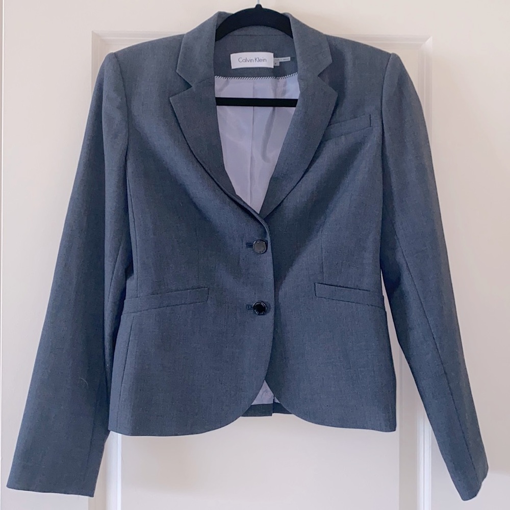 Calvin Klein Grey Suit Jacket